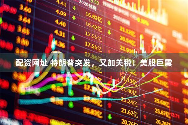 配资网址 特朗普突发，又加关税！美股巨震