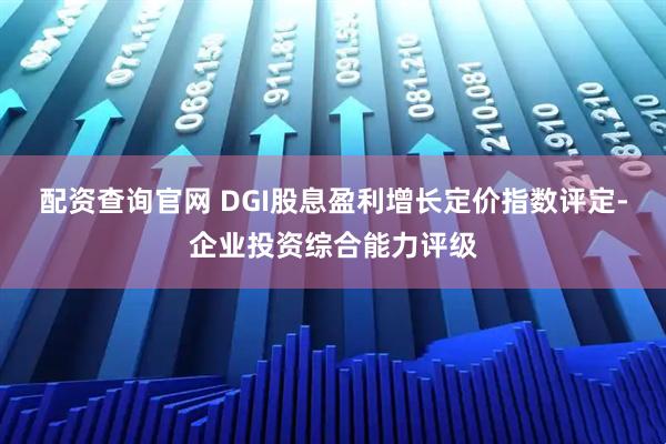 配资查询官网 DGI股息盈利增长定价指数评定-企业投资综合能力评级